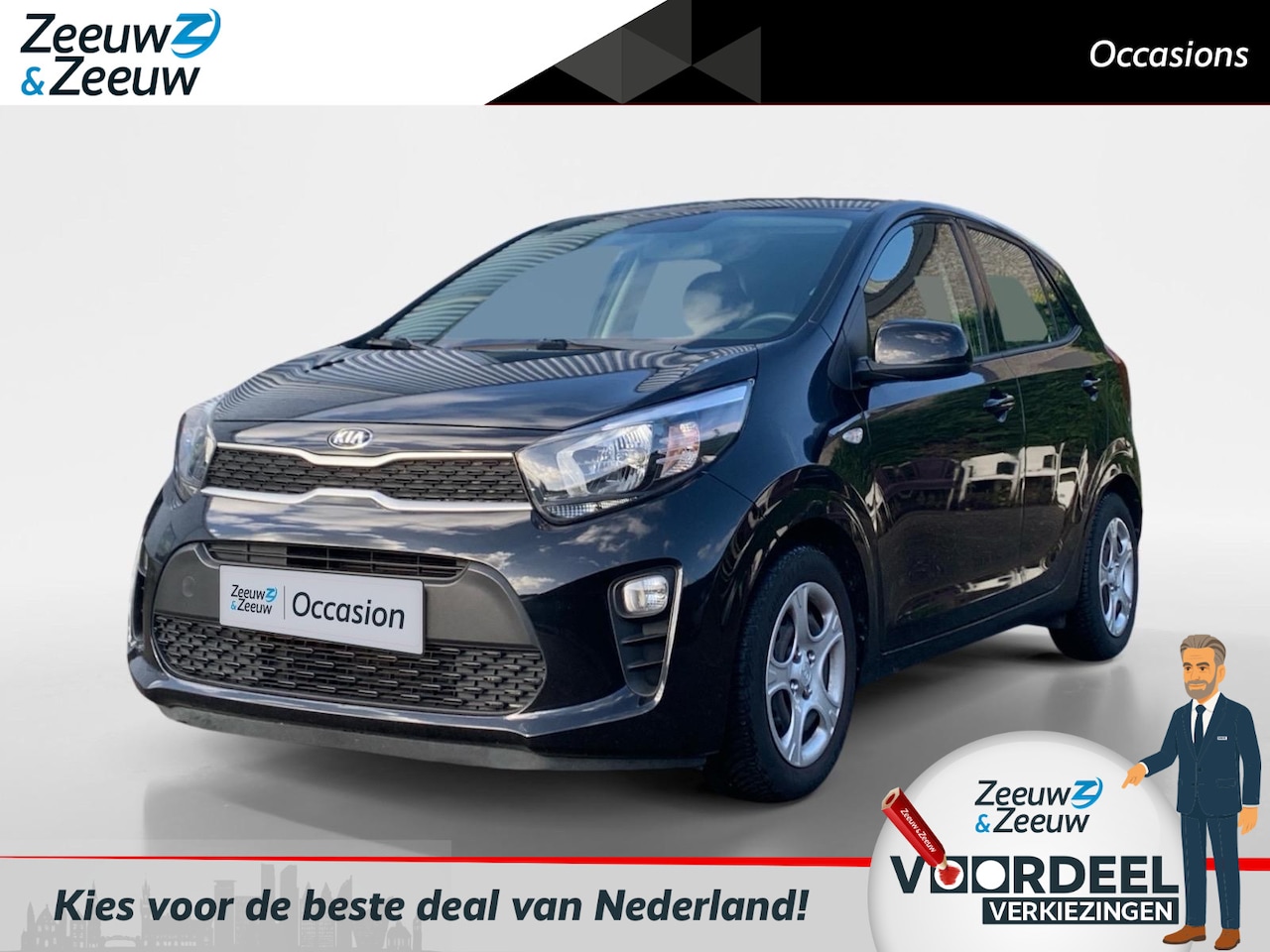 Kia Picanto - 1.0 CVVT EconomyPlusLine | Telefoon verbinding | Airco | 38.467Km - AutoWereld.nl