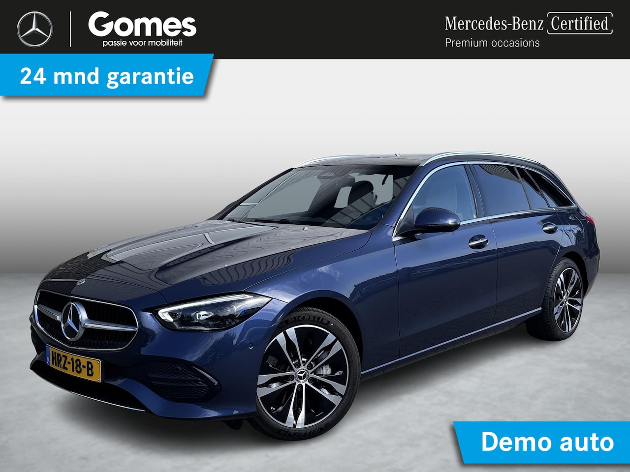 Mercedes-Benz C-klasse Estate - 300 e Luxury Line | Leder Beige | Panoramadak | Winter Pakket | Trekhaak | DIGITAL LIGHT | - AutoWereld.nl