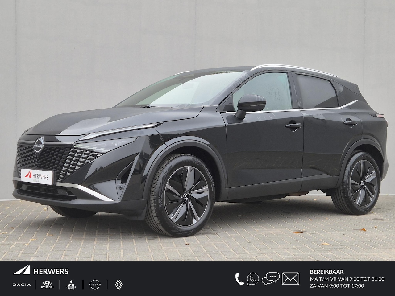 Nissan Qashqai - 1.3 MHEV Xtronic Tekna Black Edition Automaat / Nieuw Model / facelift / Cold pack / HUD / - AutoWereld.nl