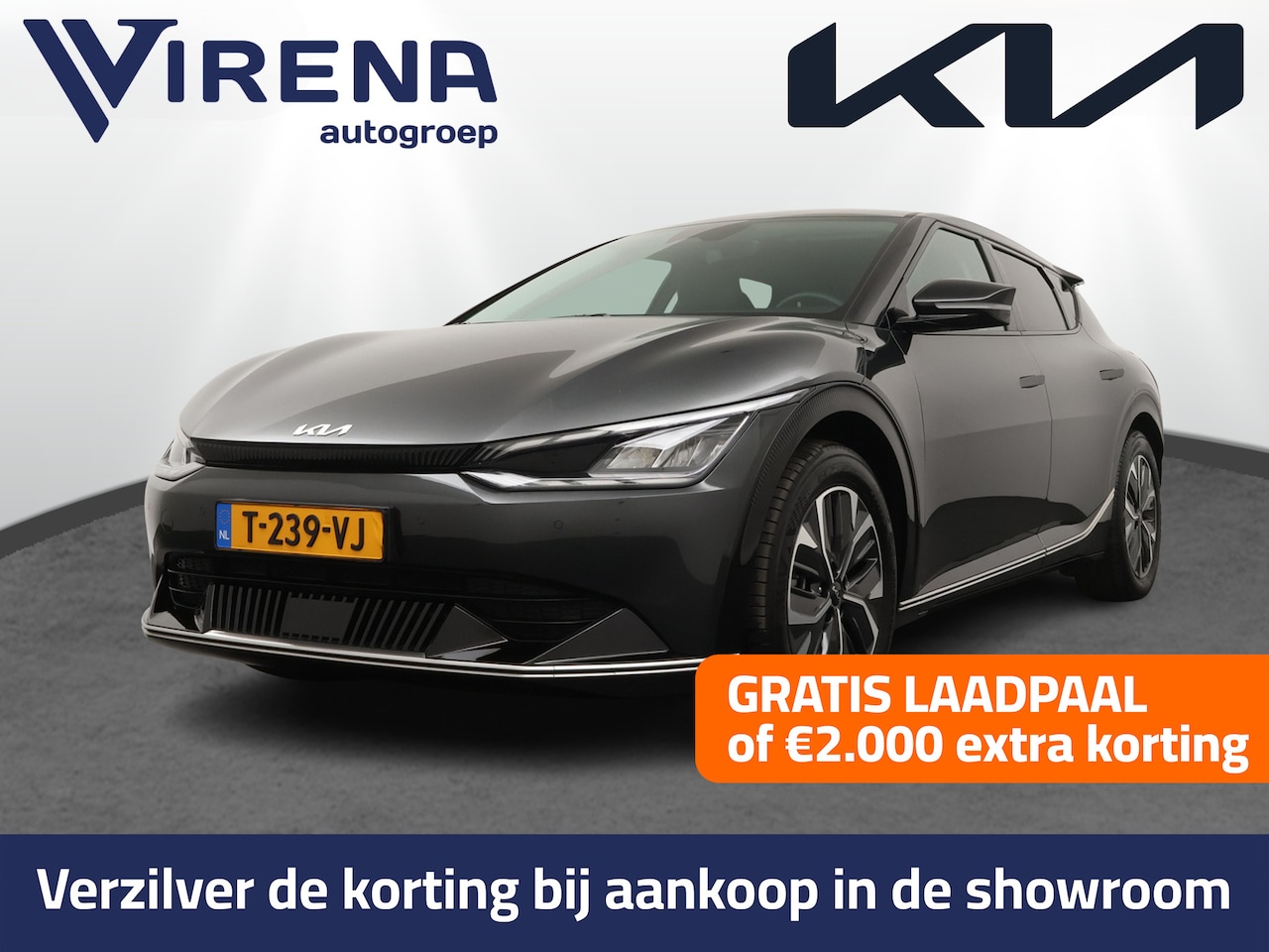 Kia EV6 - Plus AWD 77.4 kWh - SOH 97,2% - Navigatie - Climate Control - LED - Adaptief Cruise Contro - AutoWereld.nl