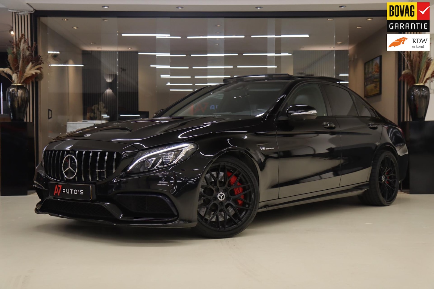 Mercedes-Benz C-klasse - AMG 63 S 4MATIC PANO/360CAMERA/MEMORYSTOELEN/BOMVOL - AutoWereld.nl