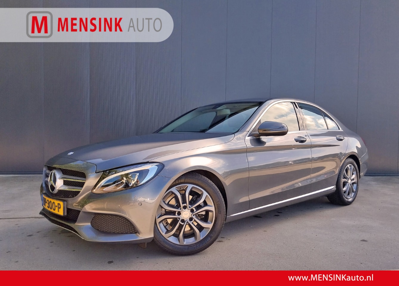 Mercedes-Benz C-klasse - 180 Prestige HALF LEER LED NAVI CRUISE ECC AFNB TREKHAAK - AutoWereld.nl