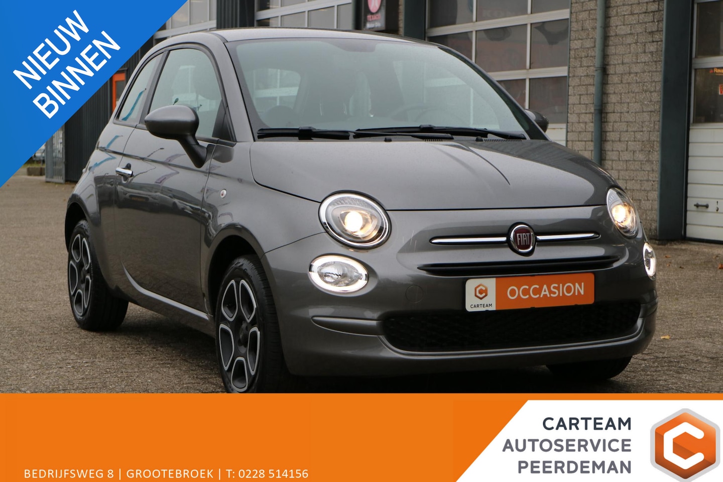 Fiat 500 - 1.0 Hybrid Club | Carplay | Weinig KM! | - AutoWereld.nl