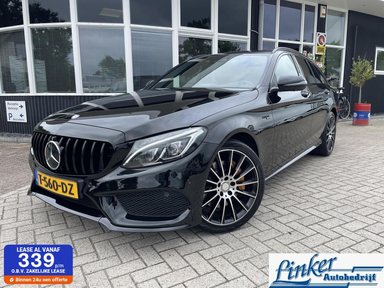 Mercedes-Benz C-klasse Estate - 400 4MATIC - AMG STYLING 334PK PANO LEDER BURMESTER SOUND SYSTEM - AutoWereld.nl