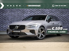 Volvo V60 - 2.0 T6 Plug-in hybrid AWD Plus Dark | Panoramadak | Head Up Display | Aurora Silver | Donk