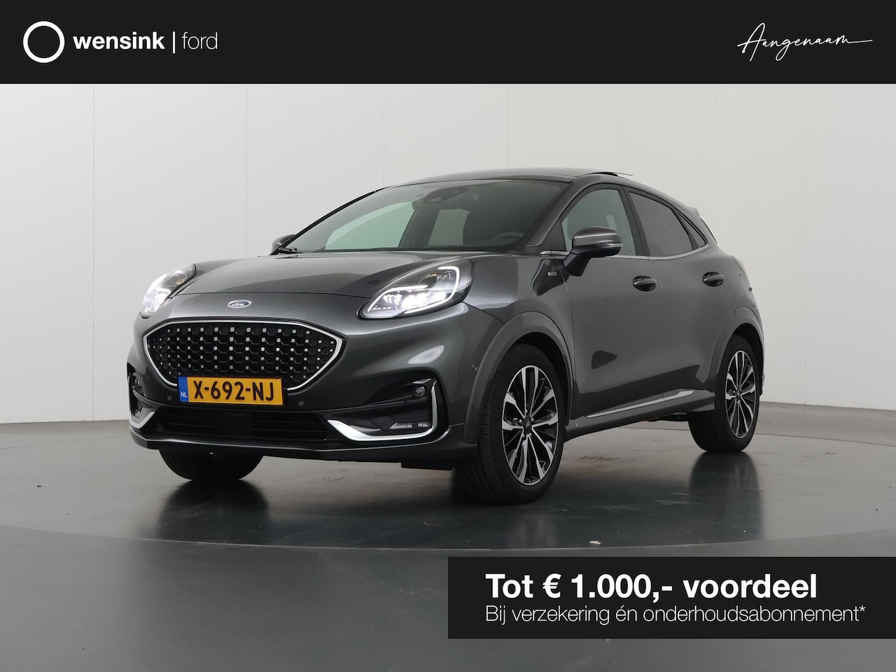 Ford Puma - 1.0 EcoBoost Hybrid ST-Line Vignale | Leder | Panoramadak | Winterpakket | Cruise Control - AutoWereld.nl