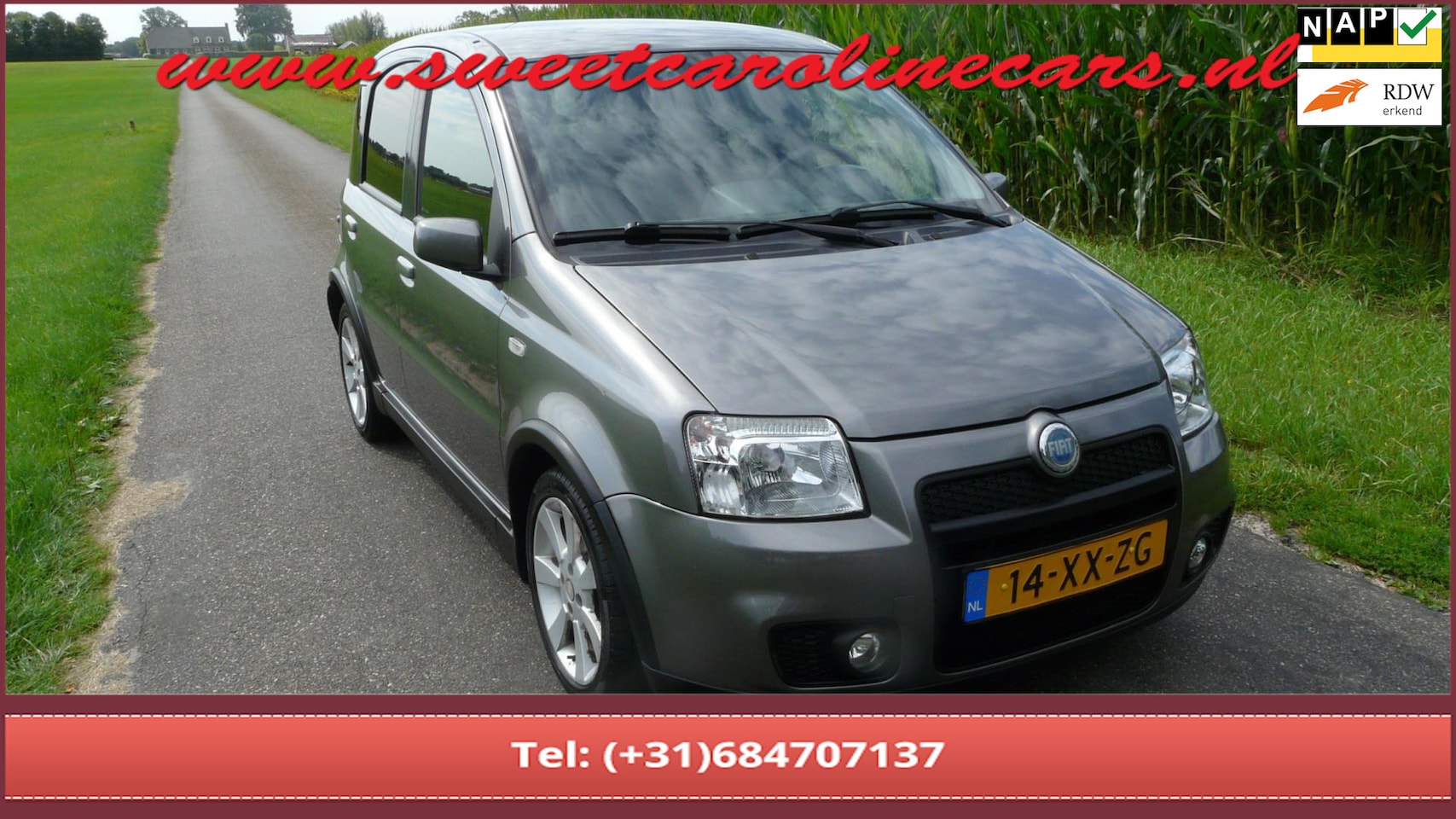 Fiat Panda - 1.4 16V Sport 100 pk!,Airco,Elec.pakketLmv's - AutoWereld.nl