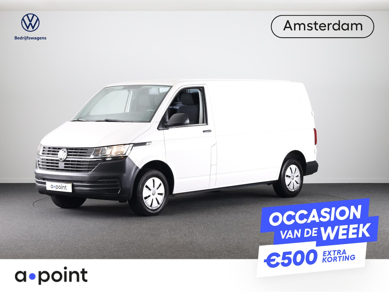 Volkswagen Transporter - 2.0 TDI L2H1 28 150 pk | Airo | Trekhaak | Parkeersensoren | Elektr. spiegels (inklapbaar) - AutoWereld.nl