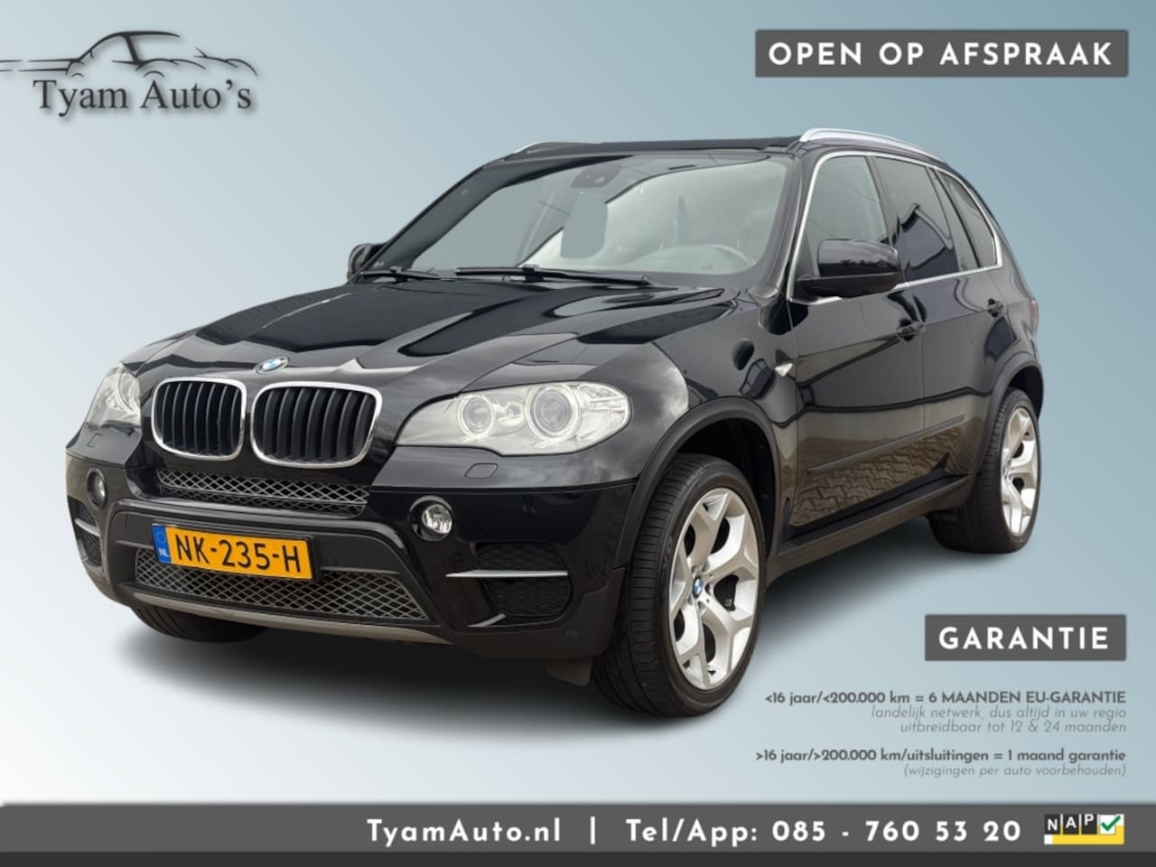 BMW X5 - XDRIVE30d BLP HIGH EXE AUTOMAAT / AIRCO NAVI PANO PDC LEER DAB TREKHAAK - AutoWereld.nl