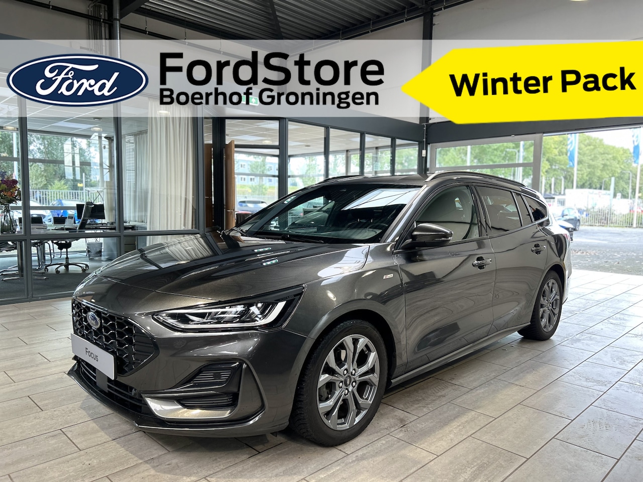 Ford Focus Wagon - EcoBoost Hybrid 125 pk ST Line | Winter Pack | 4 seiz. banden | Navi | Clima | Cruise | Dr - AutoWereld.nl