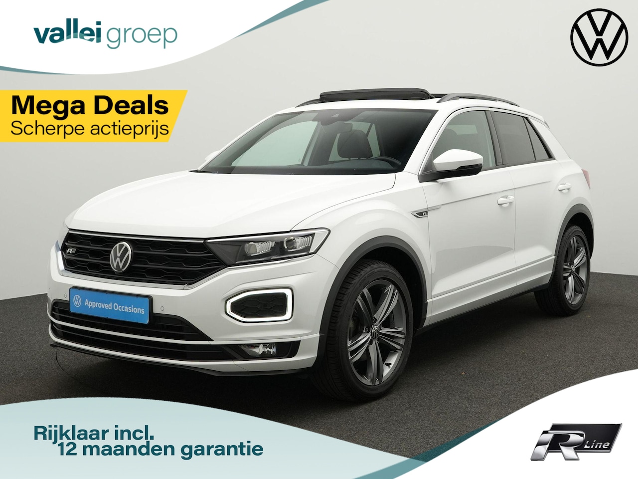 Volkswagen T-Roc - 1.5 TSI 150 pk DSG Sport Business R / R-Line | Panoramadak | Trekhaak | Stuur-/stoelverwar - AutoWereld.nl