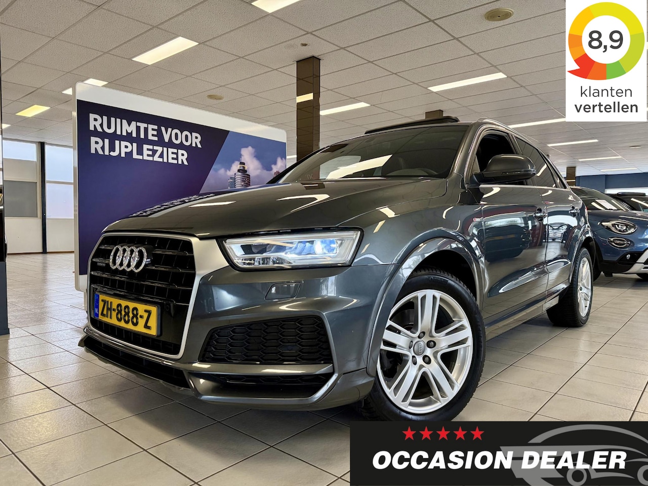 Audi Q3 - 2.0 TFSI quattro Design Pro Line Plus 2.0 TFSI 180pk quattro Design Pro Line Plus *PANO* - AutoWereld.nl