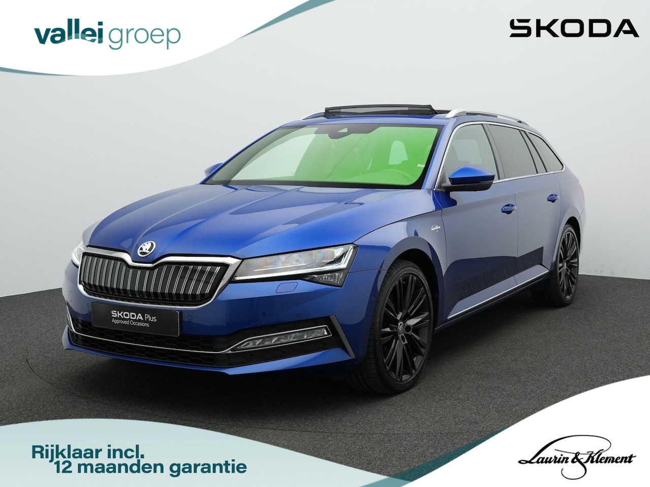 Skoda Superb Combi - 1.4 TSI 218 pk DSG iV Laurint & Klement | Panoramadak | Stoelventilatie | Adaptieve onders - AutoWereld.nl