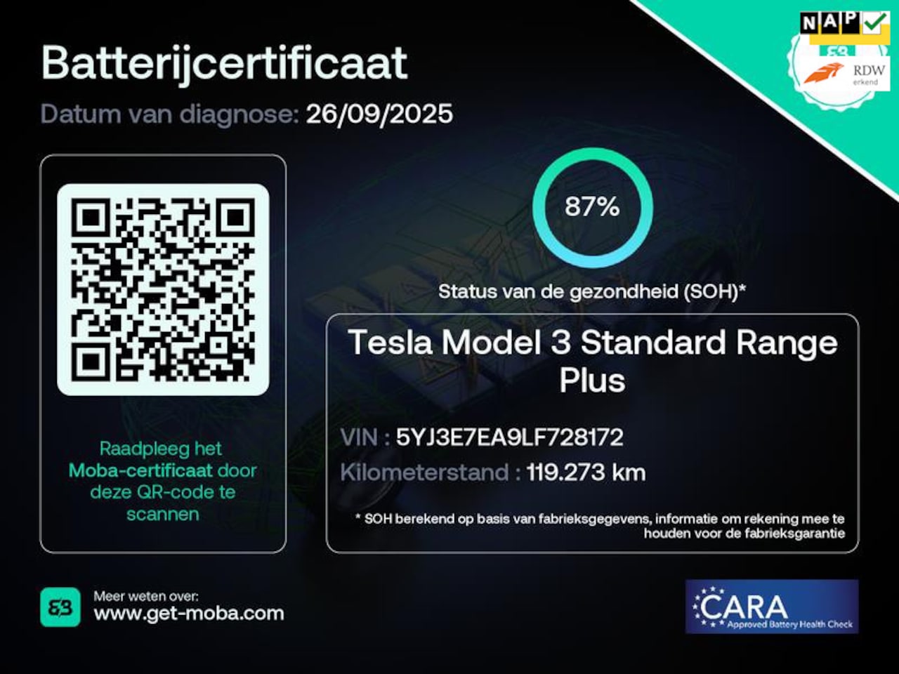 Tesla Model 3 - Standard RWD Plus 60 kWh Trekhaak (1.000kg) SOH 87% 19 INCH Velgen Rijklaarprijs! - AutoWereld.nl