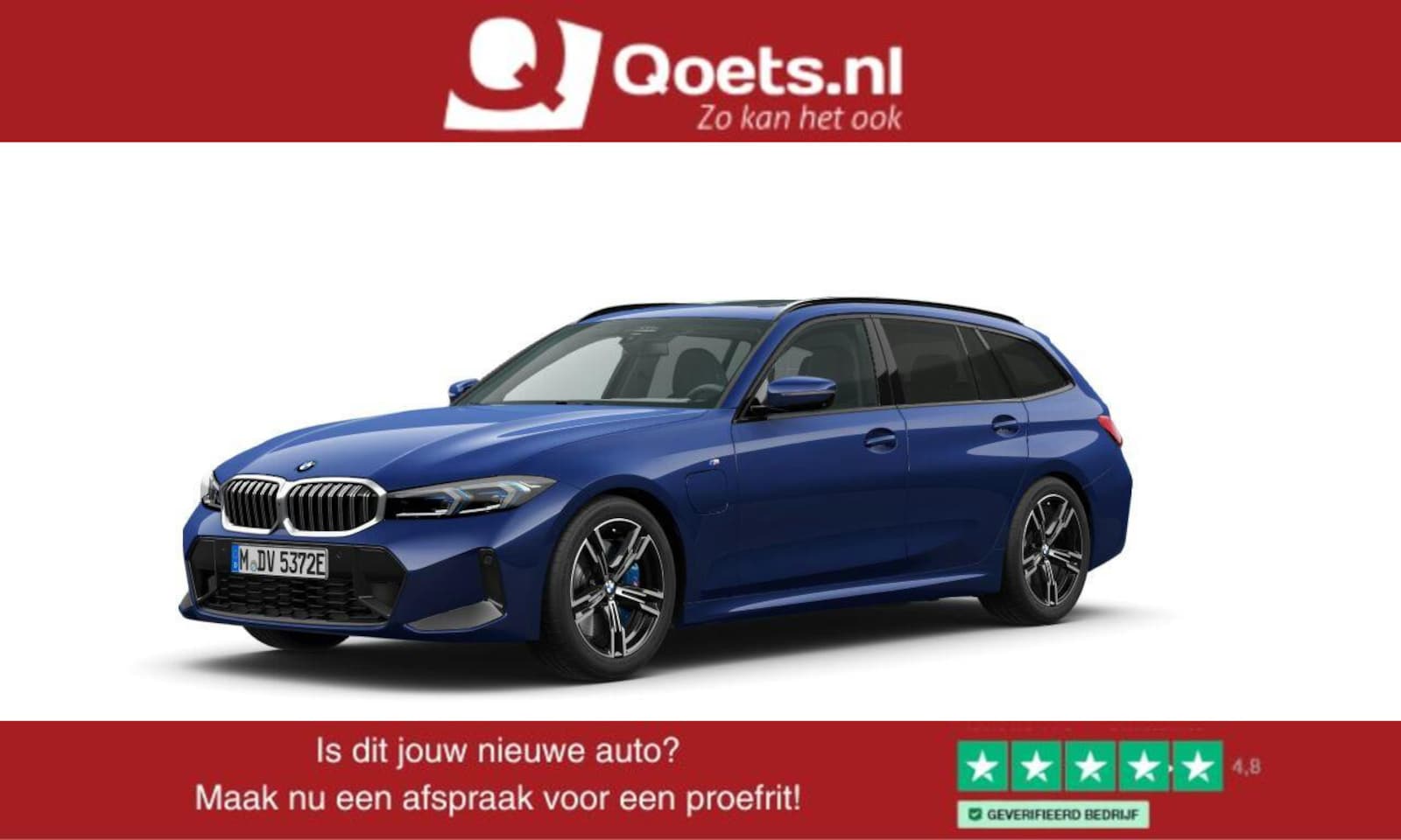 BMW 3-serie Touring - 330e M Sport - Trekhaak - Panoramadak - Elektrisch verstelbare/verwarmde stoelen - Parking - AutoWereld.nl