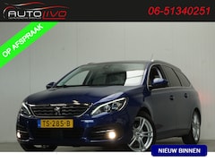 Peugeot 308 SW - 1.2 PureTech Blue Lease Premium 130 PK AUTOMAAT LEER CAMERA PANO CLIMA PDC CRUISE TREKHAAK