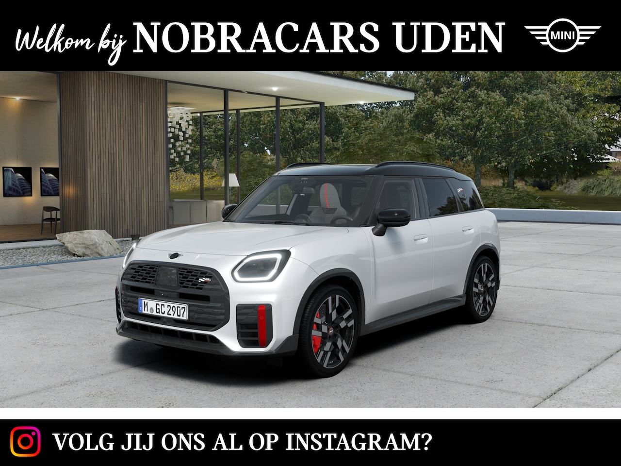 MINI Countryman - JCW ALL4 Automaat / Pakket XL / 20" John Cooper Works Flag Spoke 2-tone - AutoWereld.nl