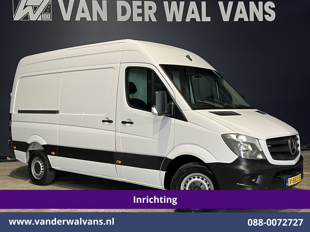 Mercedes-Benz Sprinter - 316 CDI 164pk L2H2 Inrichting Euro6 Airco | Cruiscontrol | 2800kg Trekhaak Parkeersensoren - AutoWereld.nl
