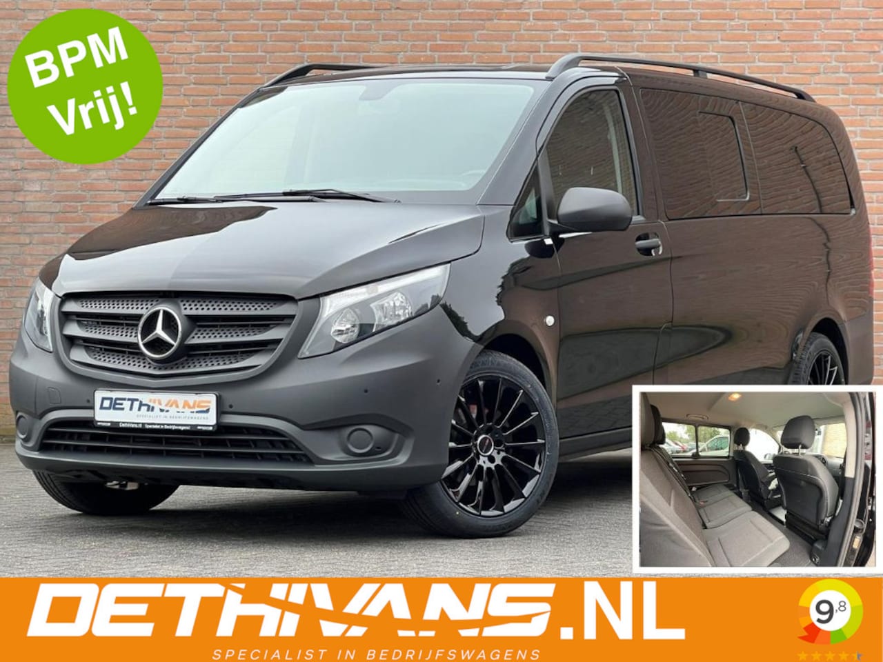 Mercedes-Benz Vito - 116CDI 164PK Extra Lang DC / 7G-Tronic / 2.500KG Trekhaak / Euro6 - AutoWereld.nl