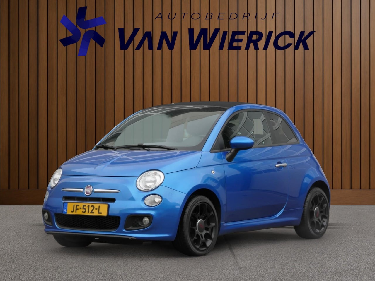 Fiat 500 C - 1.2 Lounge Cabrio | Half leer/stof | Airco | Parkeersensoren - AutoWereld.nl