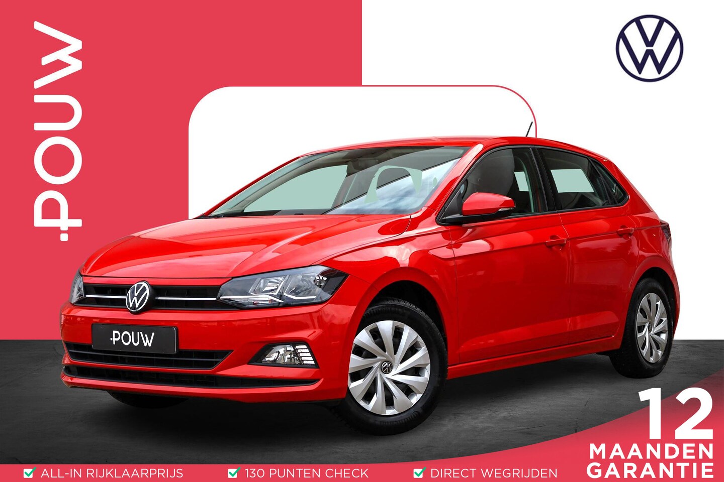 Volkswagen Polo - 1.0 TSI 95pk Comfortline | Adaptive Cruise | Trekhaak | All-Season Banden - AutoWereld.nl