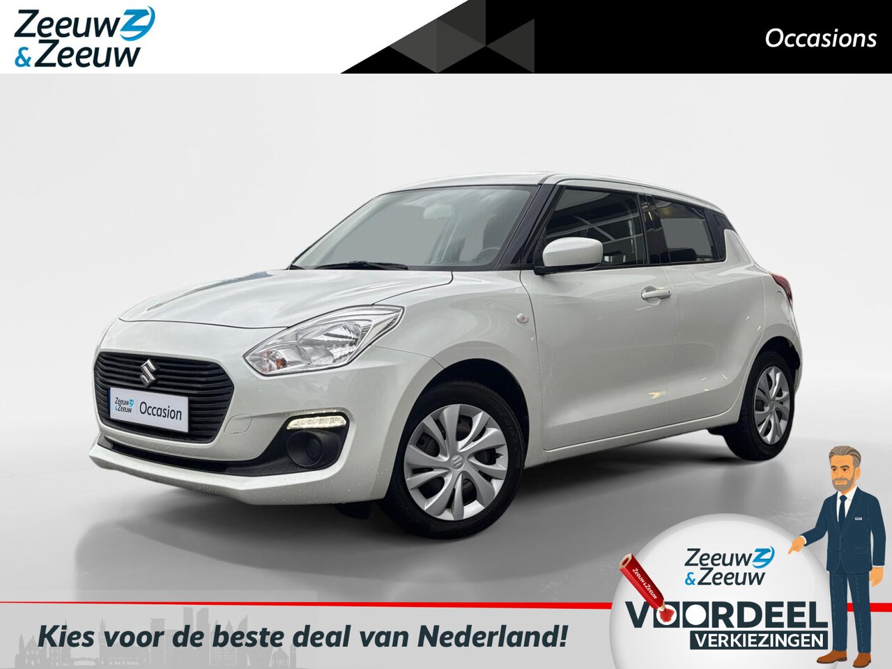 Suzuki Swift - 1.2 Comfort | Net binnen! | Navigatie | Carplay | 1e eigenaar | Elektr. ramen | Airco | - AutoWereld.nl