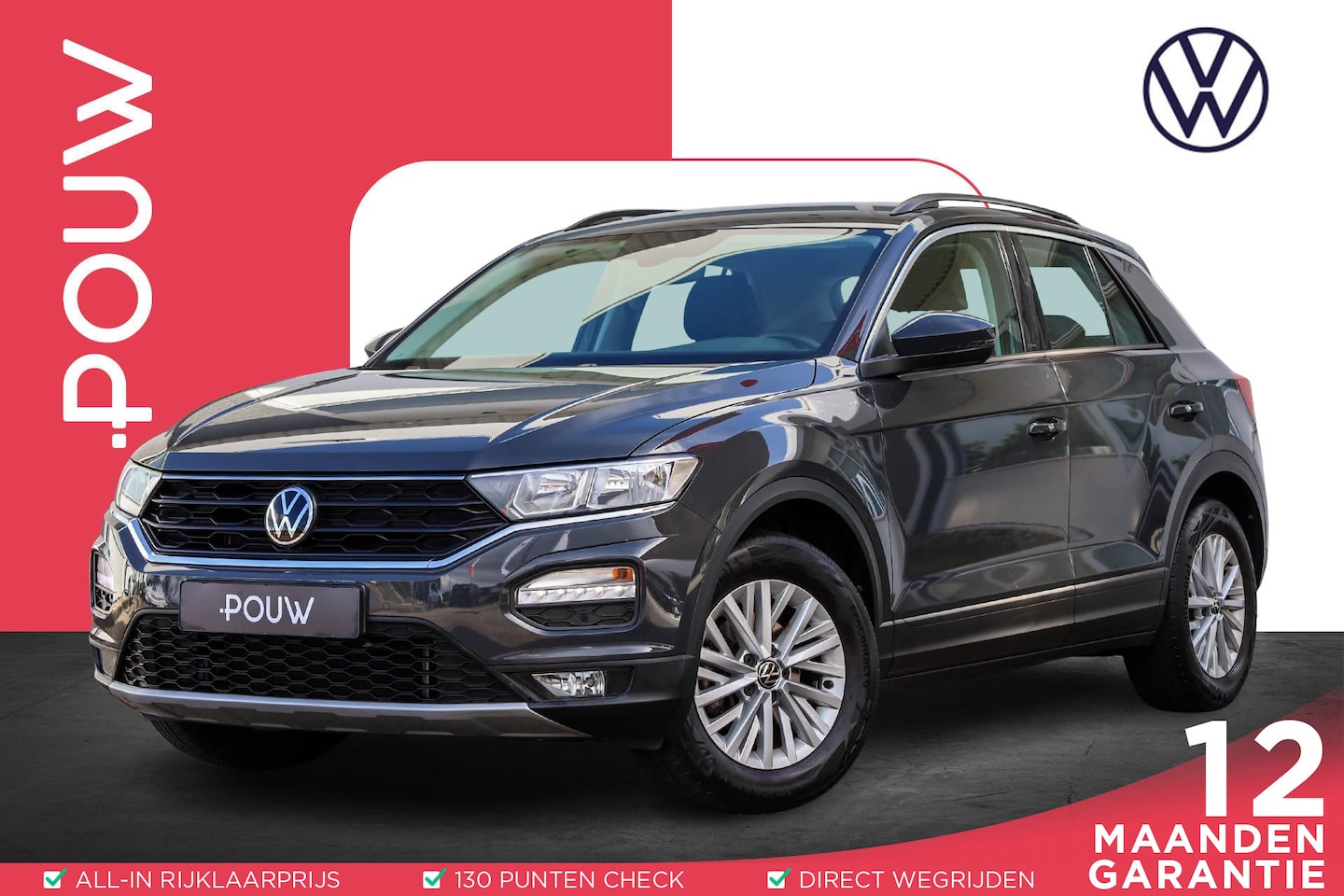 Volkswagen T-Roc - 1.0 TSI 110pk Style | Parkeersensoren | DAB | Adaptive Cruise - AutoWereld.nl
