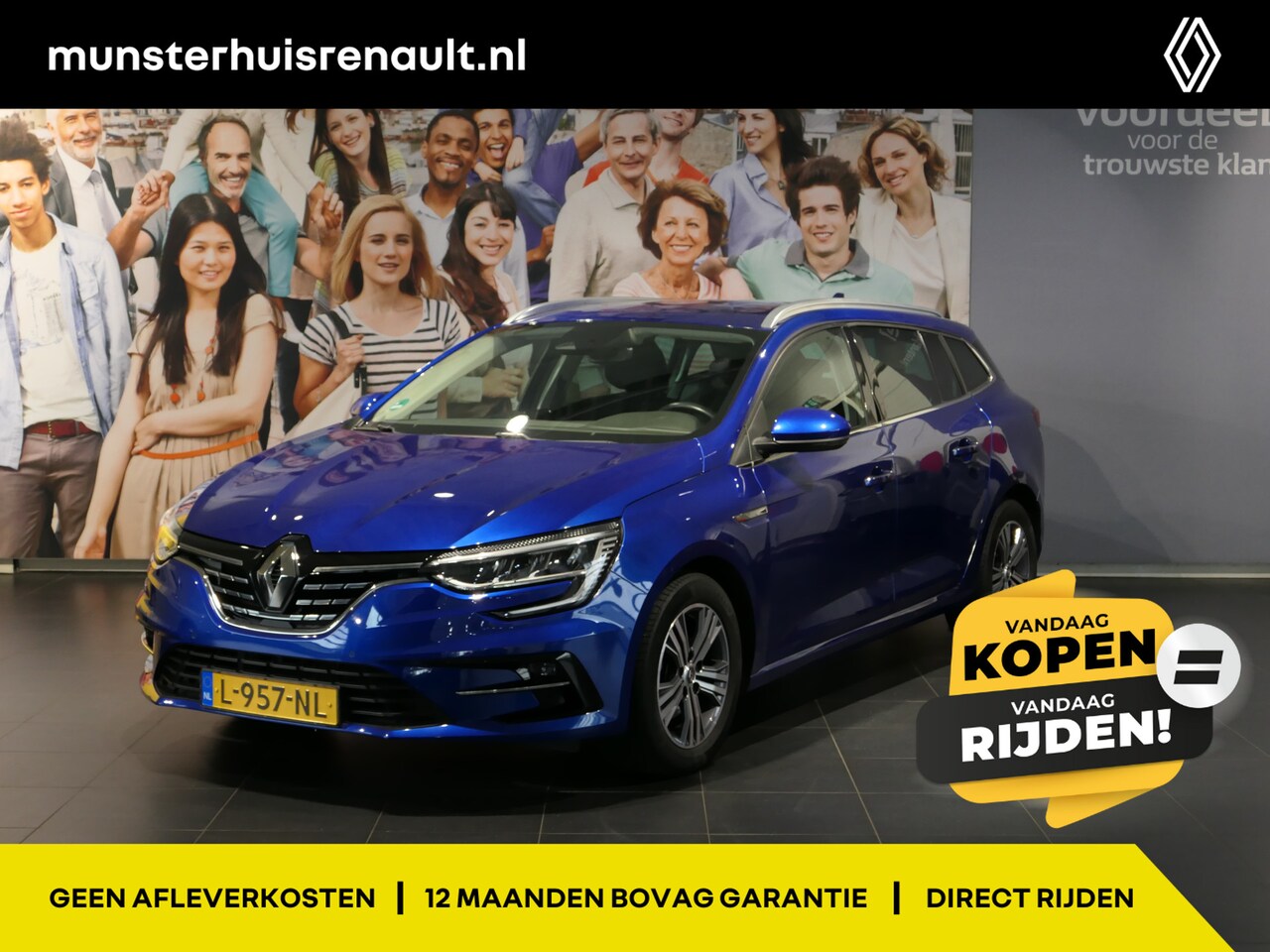 Renault Mégane Estate - 1.3 TCe 140pk Intens Trekhaak, Sensoren V+A, Clima, Cruise - AutoWereld.nl