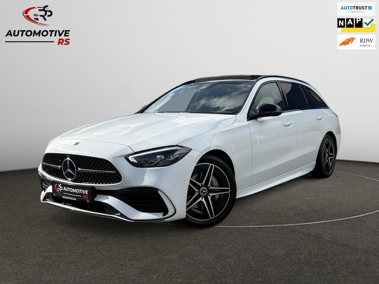 Mercedes-Benz C-klasse Estate - 180 AMG Line|Pano Trekhaak Cruise Camera Stoelverw. Sfeerverlichting Dodehoek Carplay& And - AutoWereld.nl