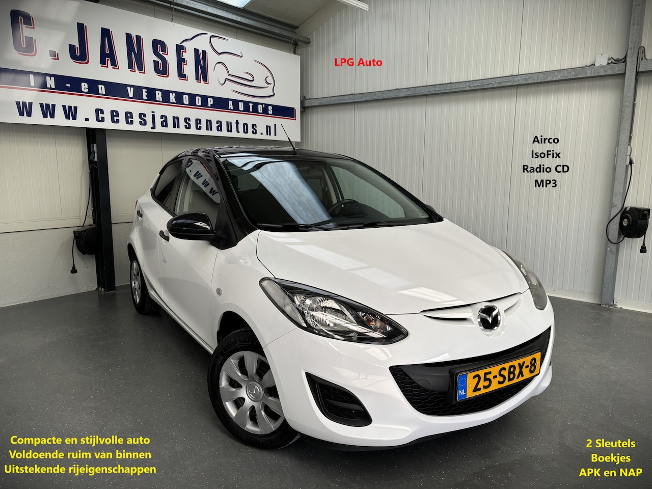 Mazda 2 - 1.3 BIFUEL Cool LPG ZUINIG !!!!! | Airco - AutoWereld.nl