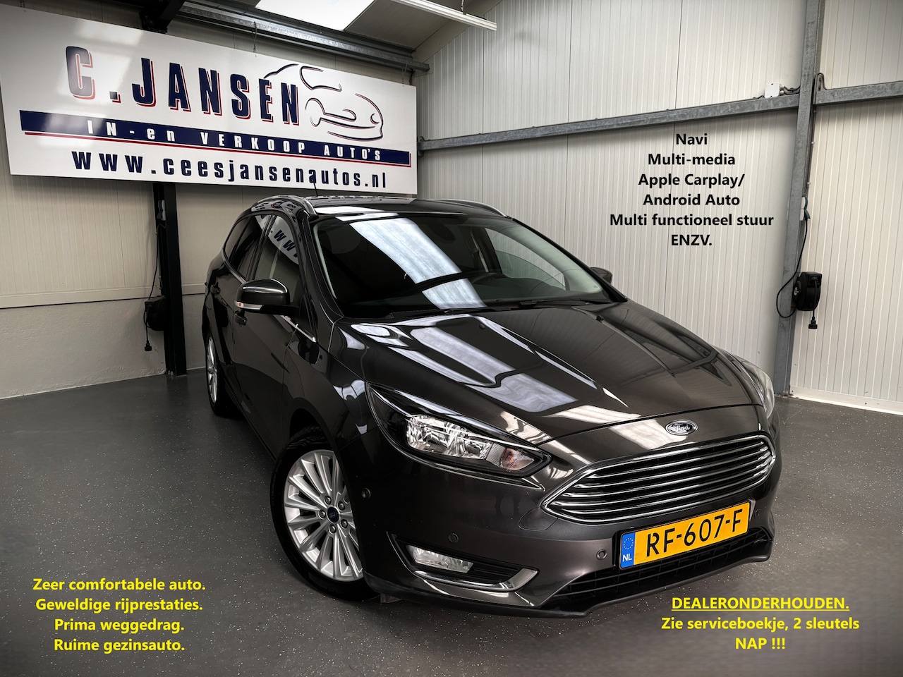 Ford Focus Wagon - 1.0 Titanium Advanced Technology Pack !!!! | Apple Carplay/Android Auto | Cruise control - AutoWereld.nl