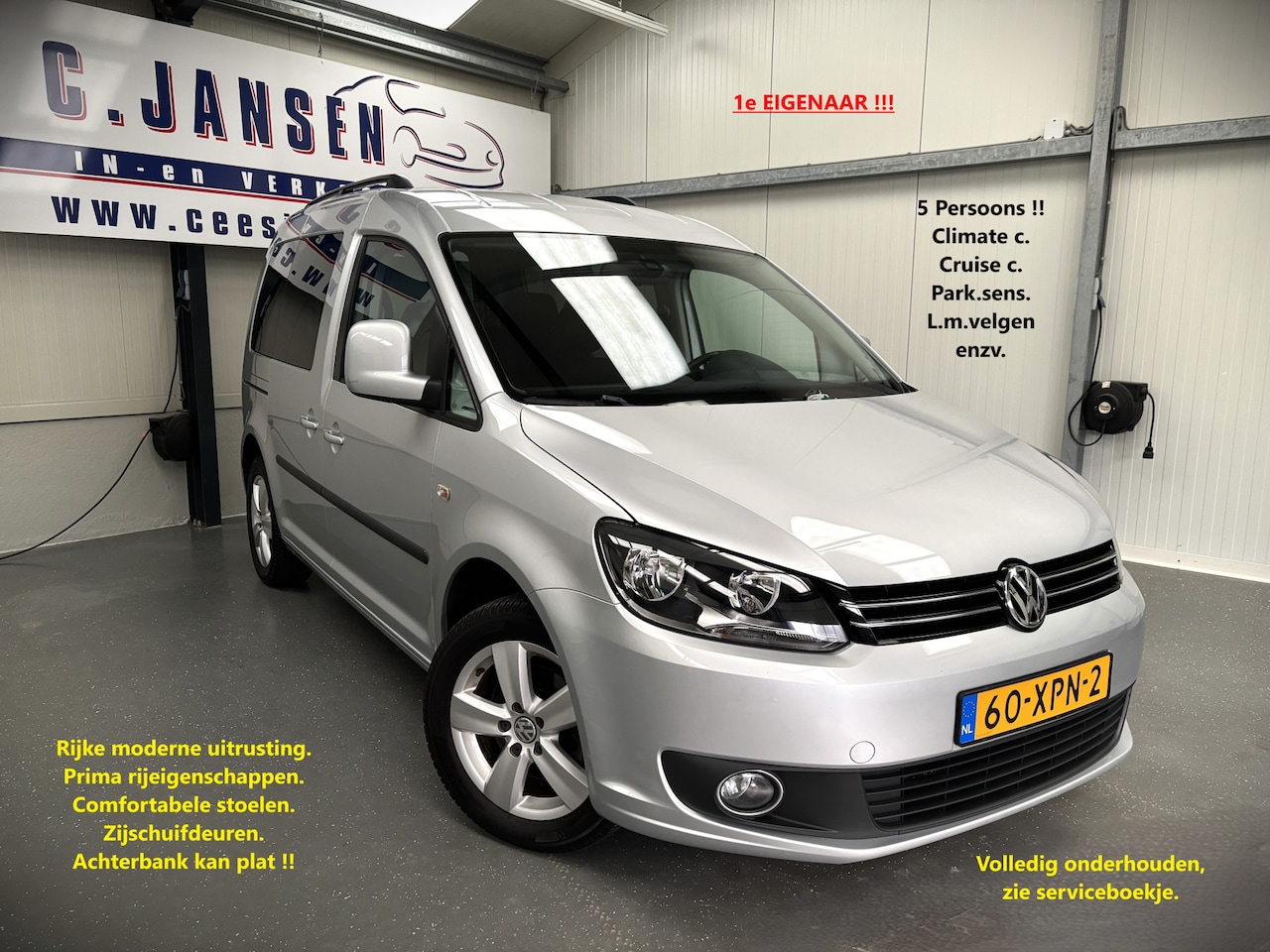 Volkswagen Caddy - 1.2 TSI Comfortline/klein leder pakket !! | 16" Lichtmetalen velgen "Siracusa" | Climatron - AutoWereld.nl