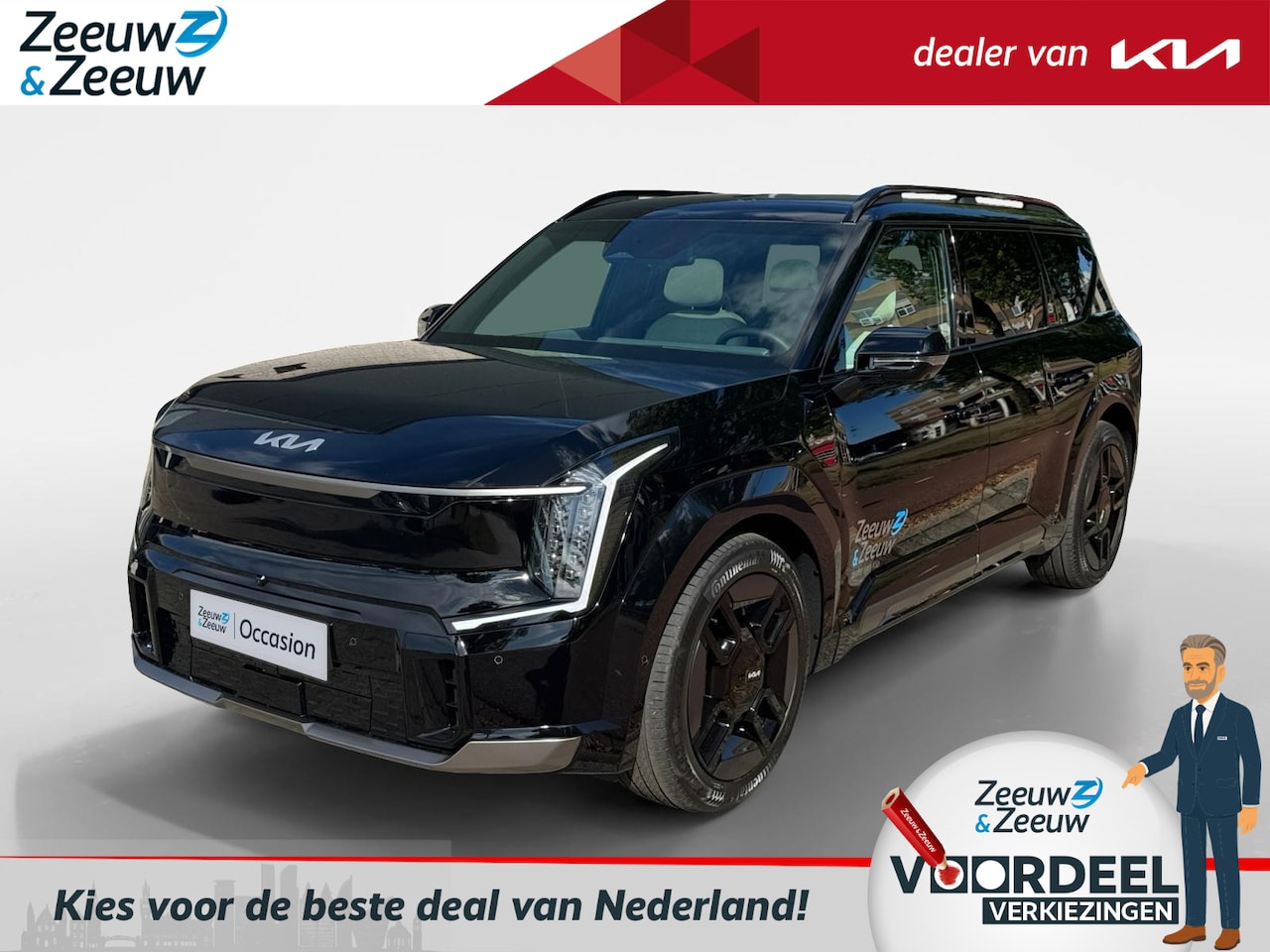 Kia EV9 - GT-Line AWD 99.8 kWh | Airco | Navi | Camera | LM Velgen | Leder | Privacy glass | - AutoWereld.nl