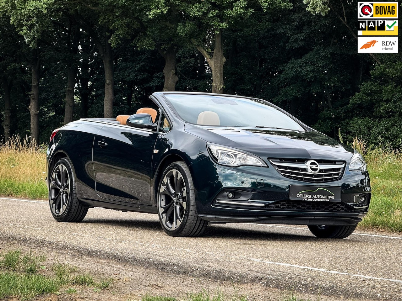 Opel Cascada - 1.6 SIDI Exclusive | Groen Metalic | Leder | Navi | Clima | Cruise | Stoelventilatie | Stu - AutoWereld.nl