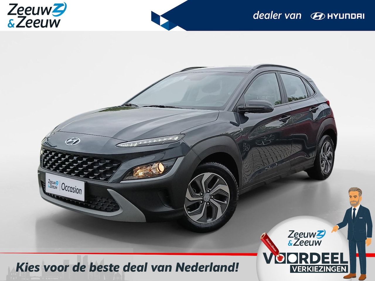 Hyundai Kona - 1.6 GDI HEV Comfort Navigatiesysteem | 42.000KM | Parkeercamera - AutoWereld.nl