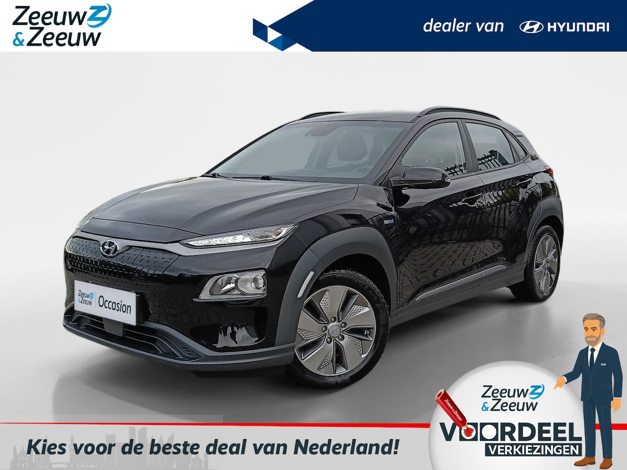 Hyundai Kona Electric - EV Comfort 64 kWh Navigatiesysteem | 49.000KM! | Parkeercamera - AutoWereld.nl
