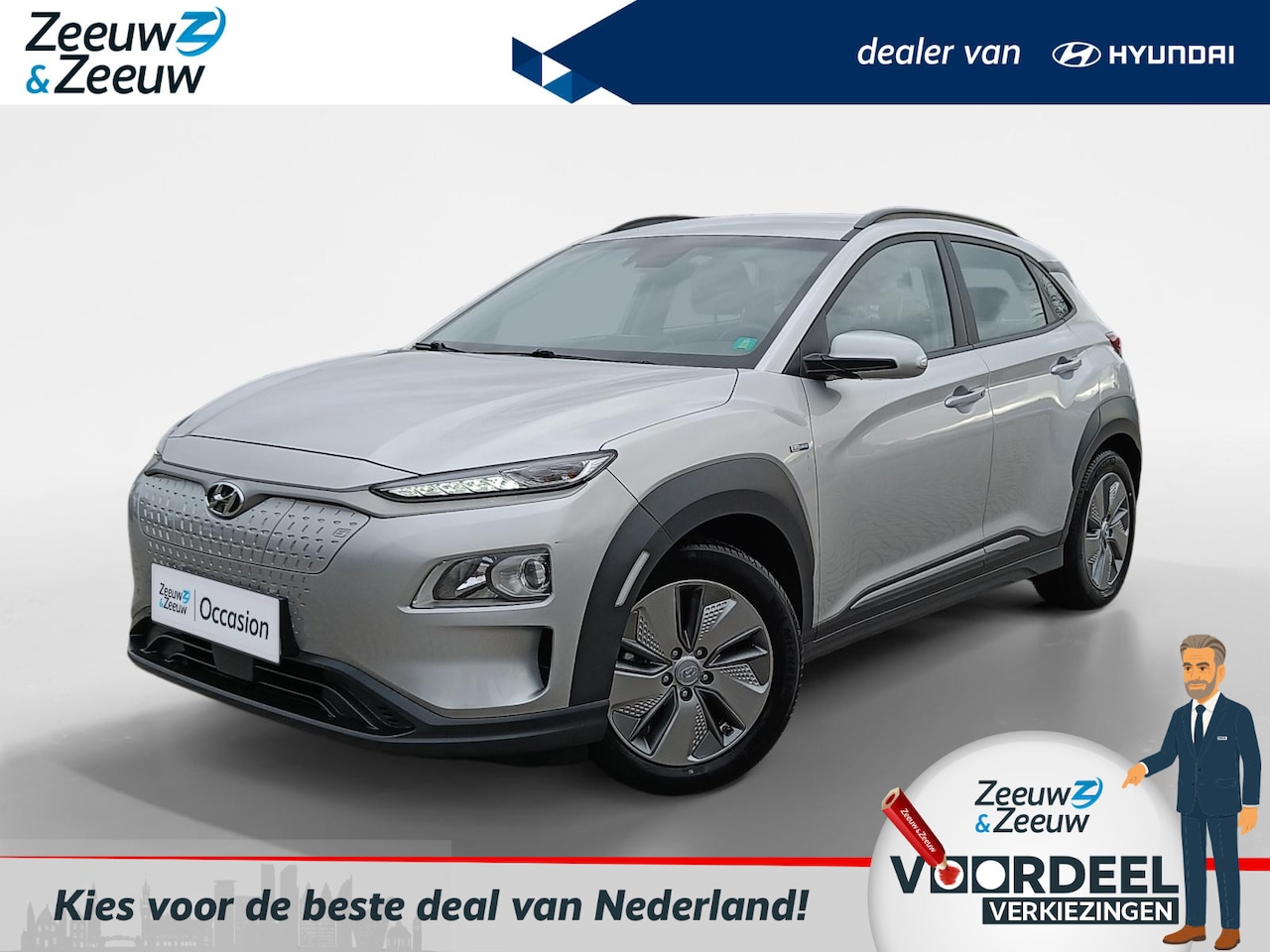 Hyundai Kona Electric - EV Comfort 64 kWh Navigatiesysteem | 48.000KM! | Parkeercamera - AutoWereld.nl