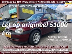 Opel Corsa - 1.2i-16V Onyx Nederlandse auto, origineel 51 Dkm aantoonbaar , apk 2026, zeldzaam autootje