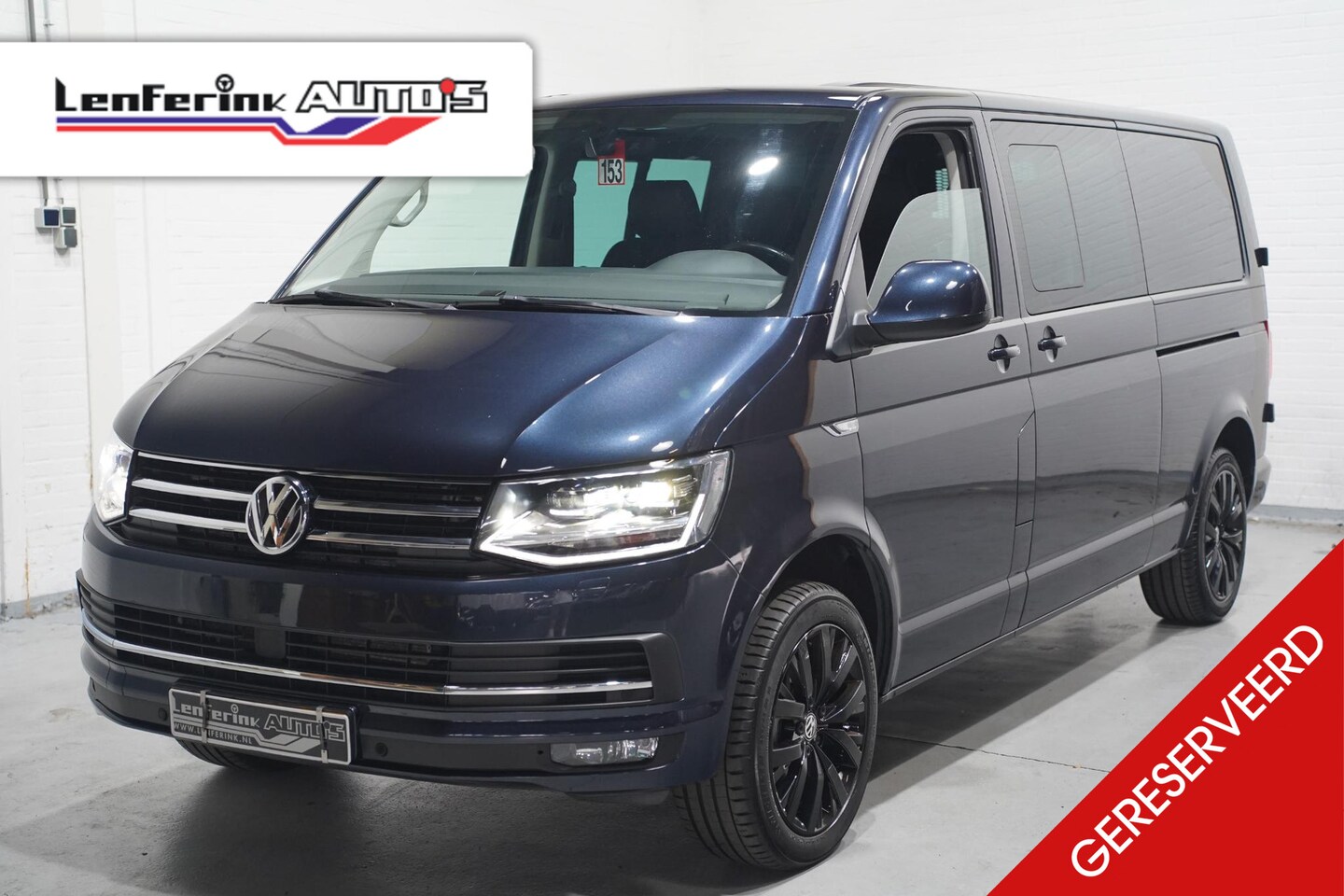 Volkswagen Transporter - 2.0 TDI 204 pk DSG Dubbel Cabine Highline 2x Schuifdeur, Adapt. Cruise, LED Koplampen, 5-Z - AutoWereld.nl