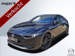 Mazda 3 - 3 2.0 e-SkyActiv-X M Hybrid 186 Takumi | AUTOMAAT | Dieprood leder | 18-inch velgen