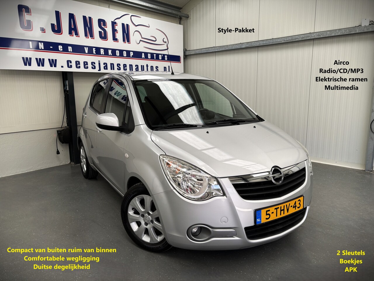 Opel Agila - 1.2 Enjoy Style !!! | Airco - AutoWereld.nl