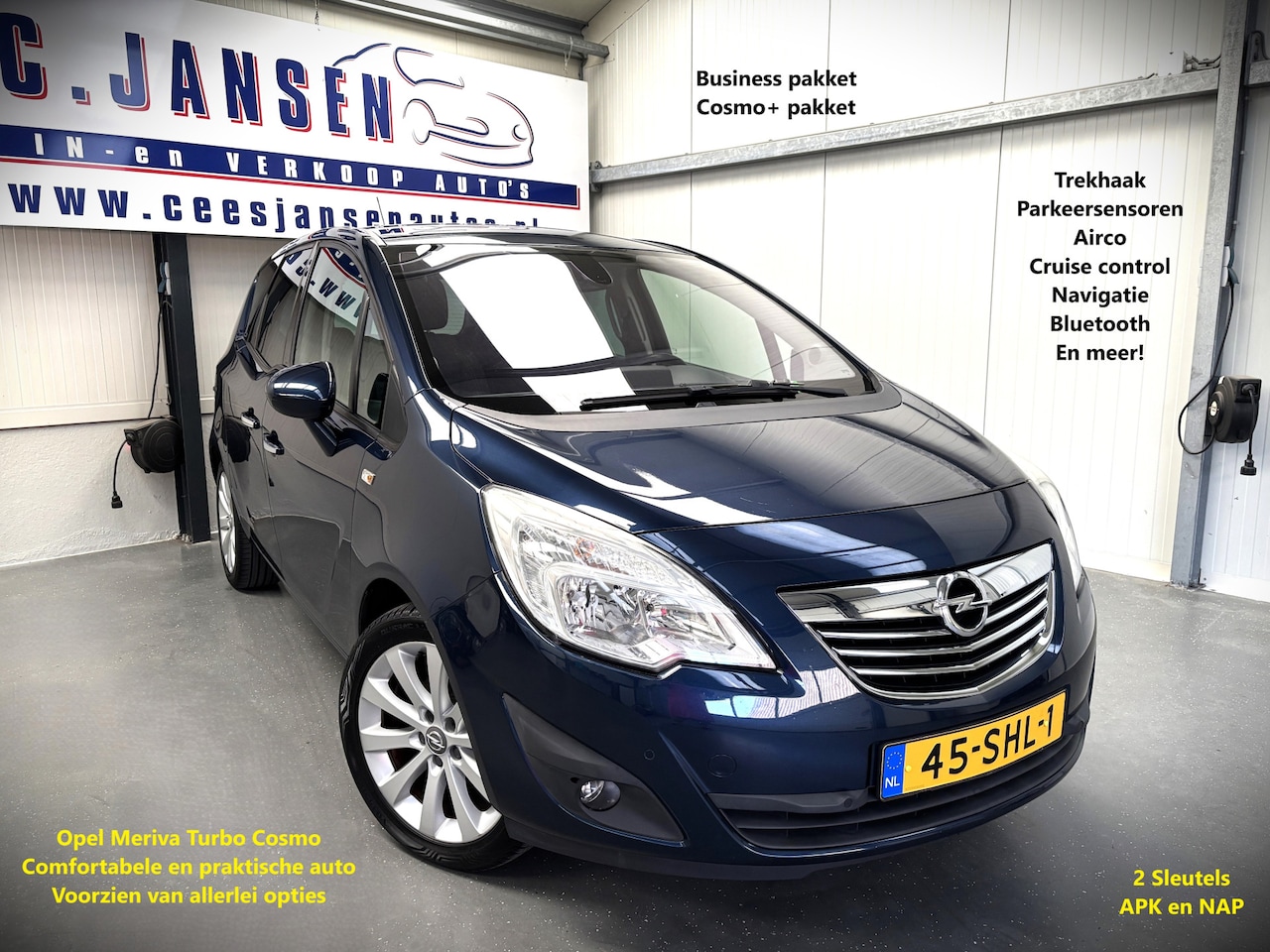 Opel Meriva - 1.4 Turbo Cosmo VOL OPTIES !! | Cruise control | Electronic Climate Control (ECC) - AutoWereld.nl