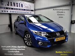 Honda Civic Tourer - 1.8 Elegance MOOIE AUTO | Achteruitrijcamera | Alarmsysteem | Autonomous Emergency Braking