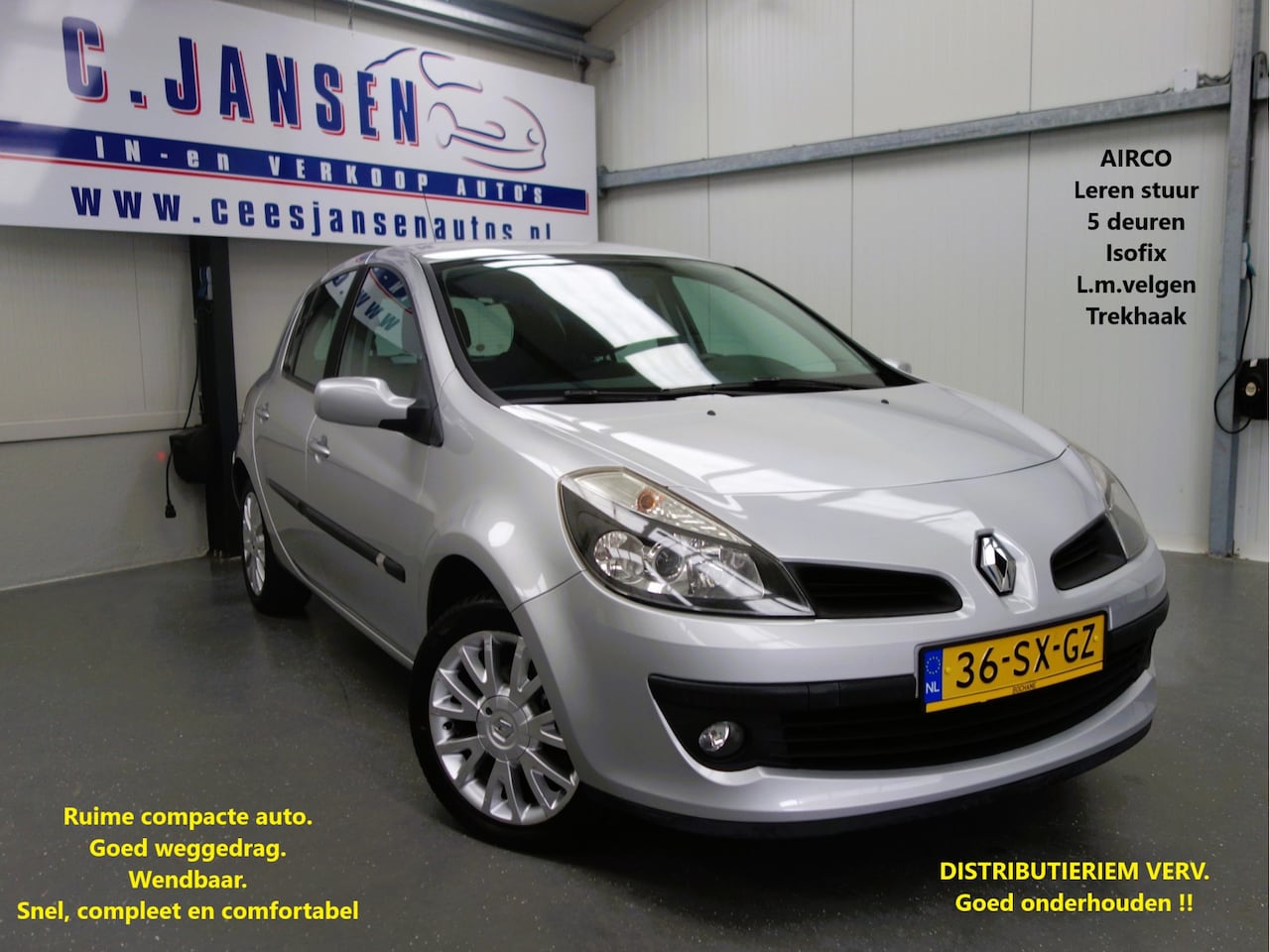 Renault Clio - 1.4-16V Dynamique Luxe GOED ONDERH. | 5 Deuren. | Airco | Audiobediening aan stuur - AutoWereld.nl