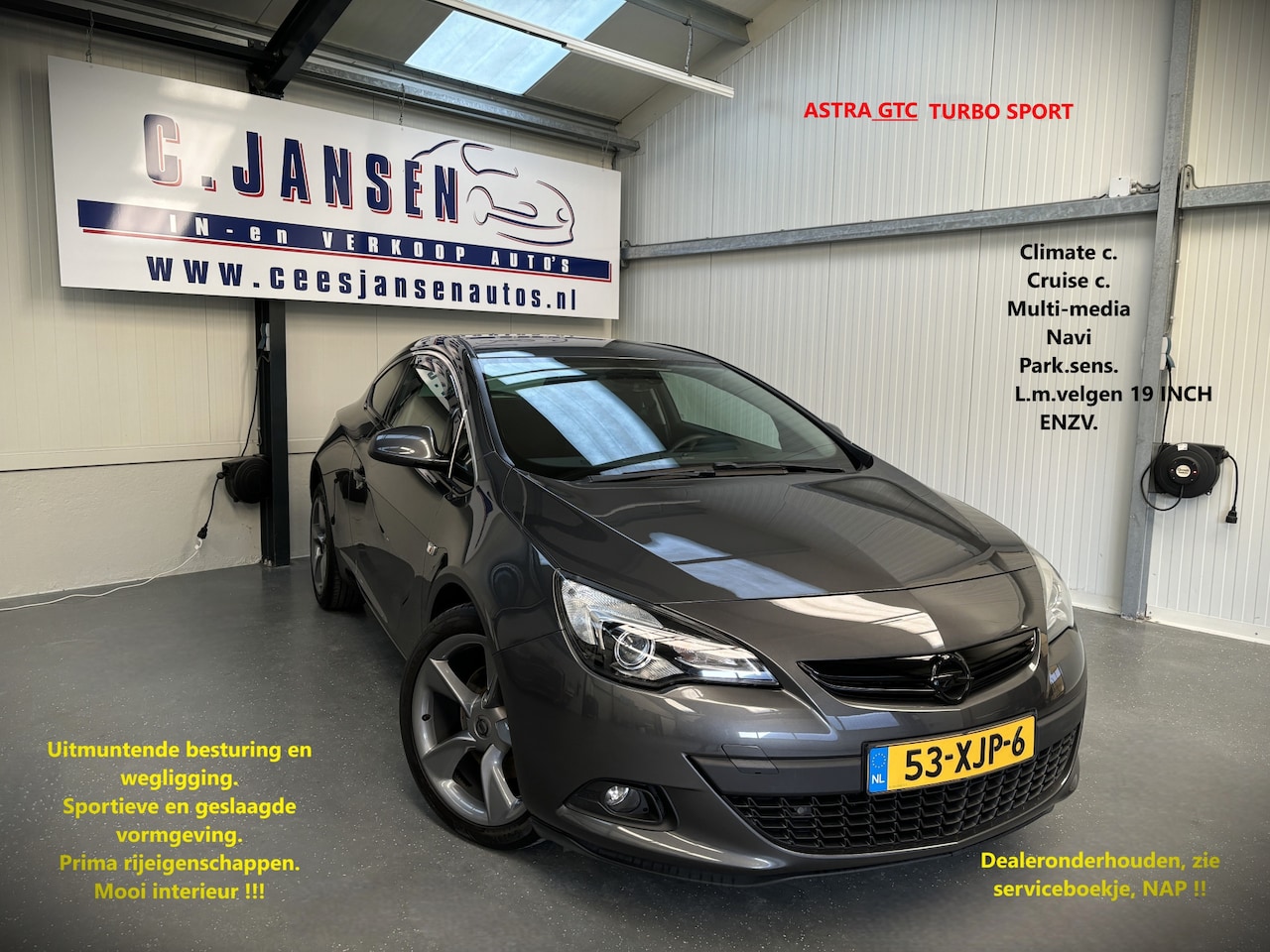 Opel Astra GTC - 1.4 Turbo Sport ECHT MOOI !! | Audio-navigatiesysteem | Cruise Control | Cruise control - AutoWereld.nl