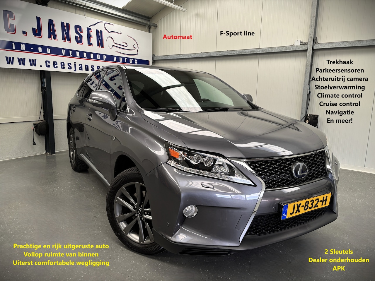 Lexus RX 450h - 4WD F-Sport Line Luxe | Cruise control | LED koplampen | Lederen bekleding - AutoWereld.nl