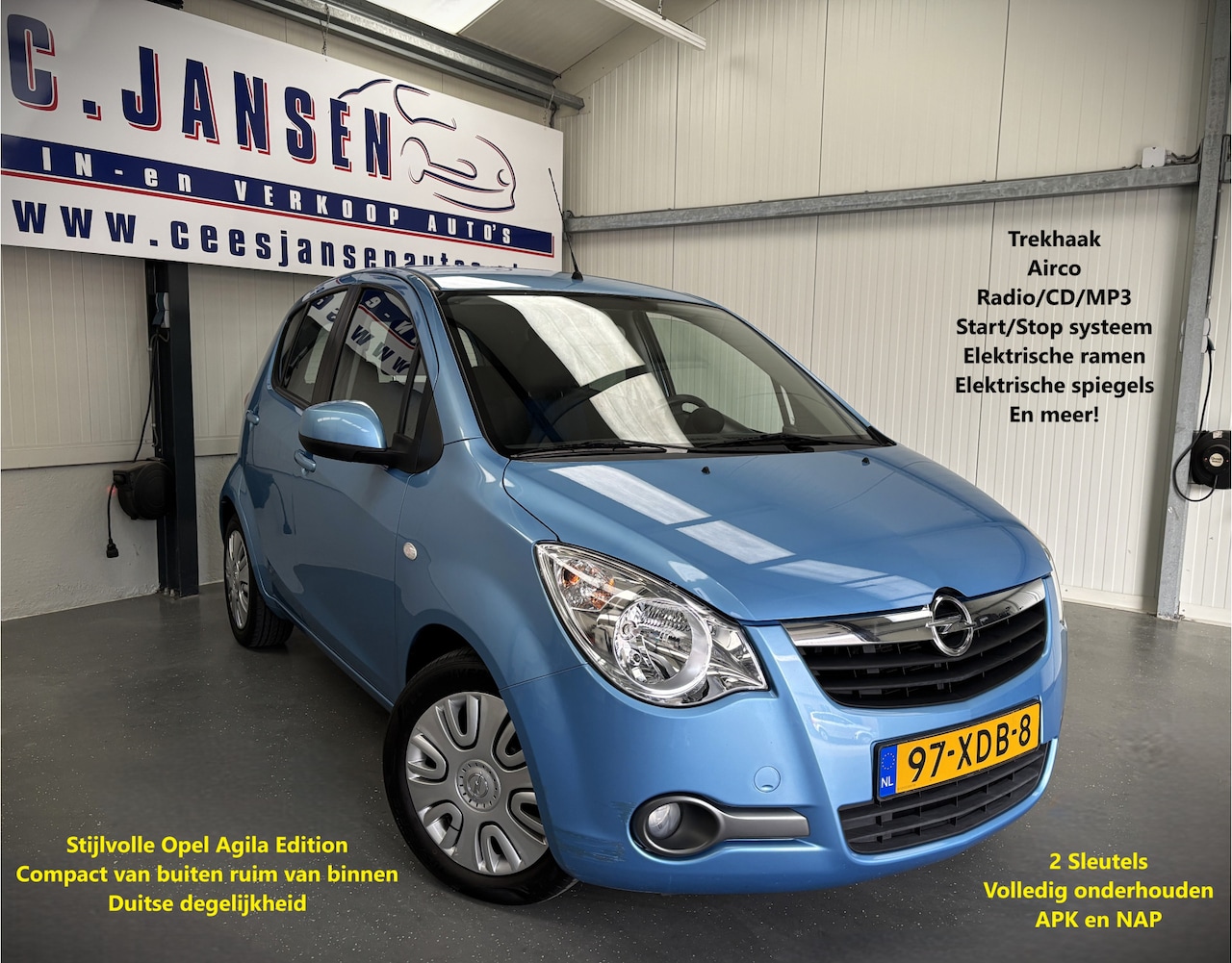 Opel Agila - 1.2 Edition SUPER HANDIG !!! | Airco - AutoWereld.nl