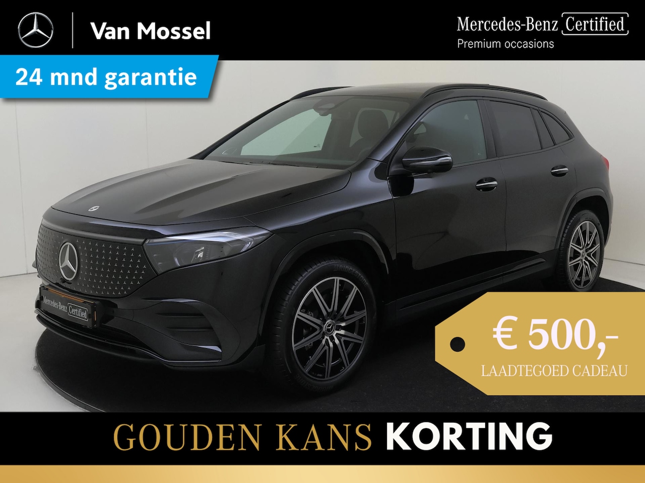 Mercedes-Benz EQA - 250+ AMG Line 71 kWh / Stoelverwarming / 360Graden-Camera / Panaroma-schuifdak / Night-Pak - AutoWereld.nl