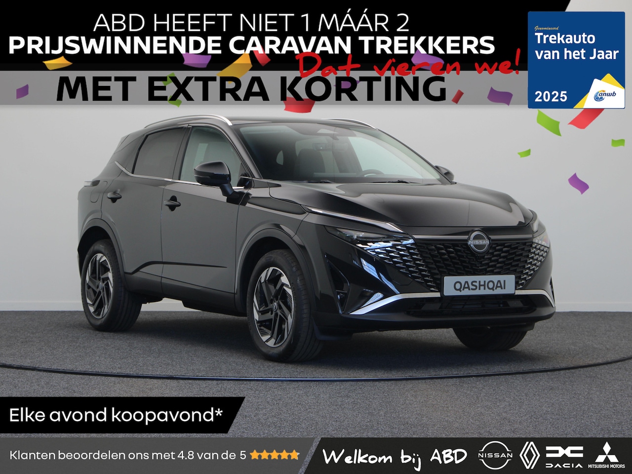 Nissan Qashqai - N-Connecta + Panoramisch glazen dak + Cold Pack Mild-Hybrid 158 Xtronic | 12.3" TFT digita - AutoWereld.nl