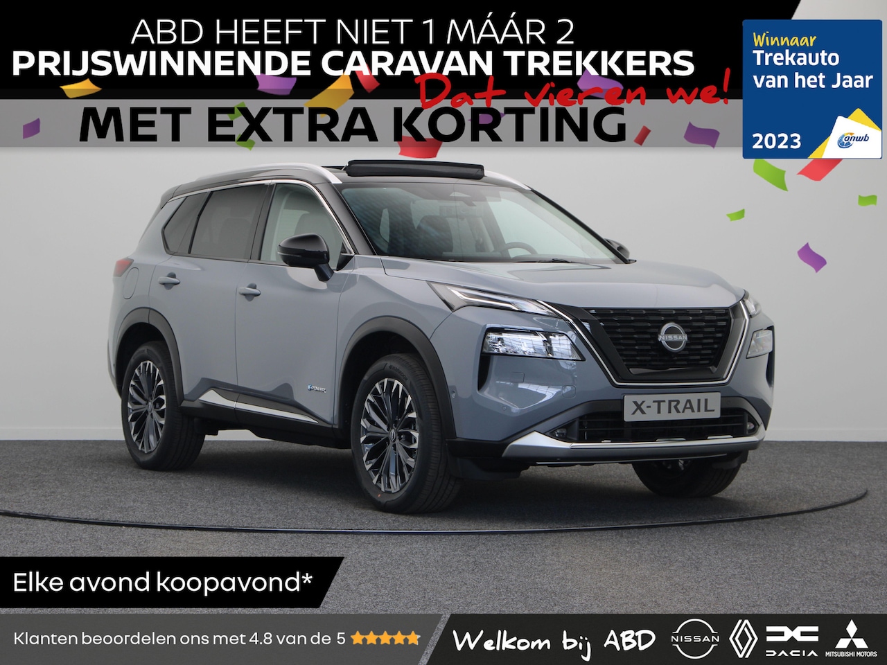 Nissan X-Trail - Tekna Plus e-4ORCE | 12.3" NissanConnect Navigatie- en infotainmentsysteem | Achteruitrijc - AutoWereld.nl